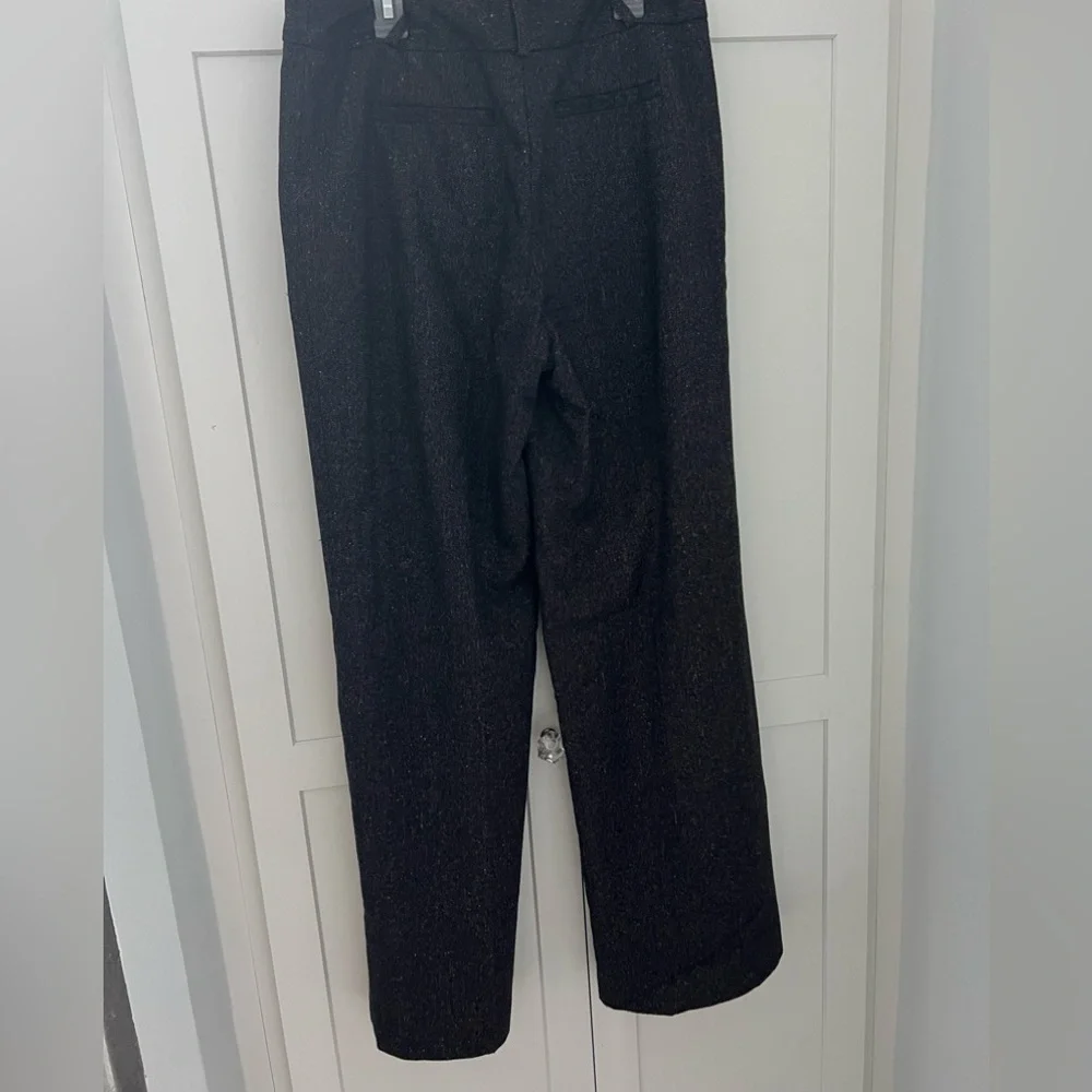Ann Taylor LOFT Suit Women Dark Brown Tweed Wool Blazer and Pants Size 6 - Picture 10 of 16